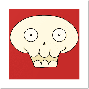 Happy Skull Posters and Art